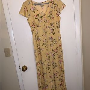 Charmed Hearts Large Yellow Floral Dress